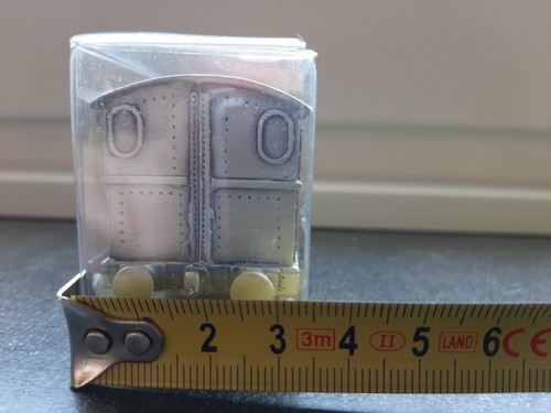 Zinn Lokomotive ca. 7cm x 4,5cm x 3cm Vollzinn Busch in OVP - Bild 7 von 7