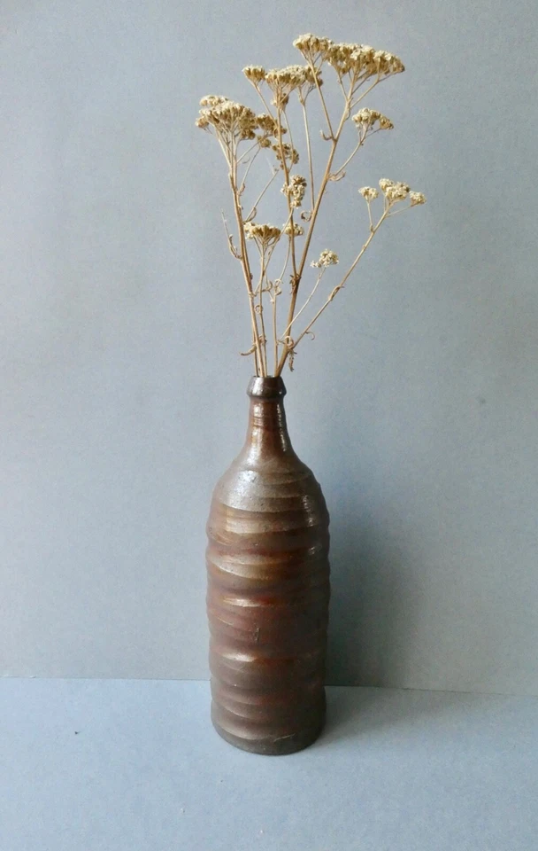 bouteille ancienne en grès, poterie normande, du début XXème - Photo 2/4