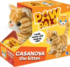 Casanova Kitten Plush Stuffed Animal Meow Sound/Walking Cat Cloud Battery Toy