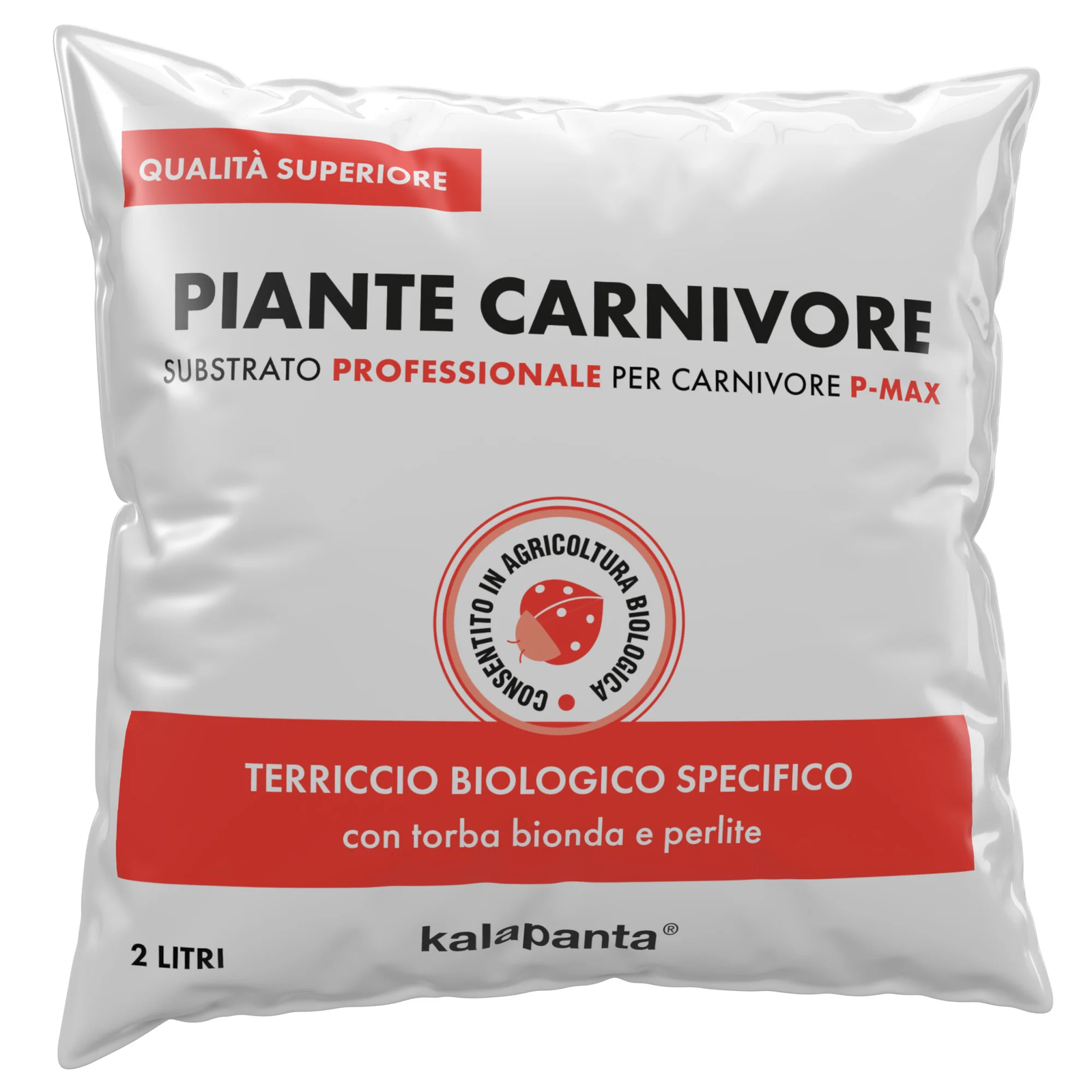 Kalapanta - Terriccio per Piante Carnivore P-Max - Sacco da 2 Litri