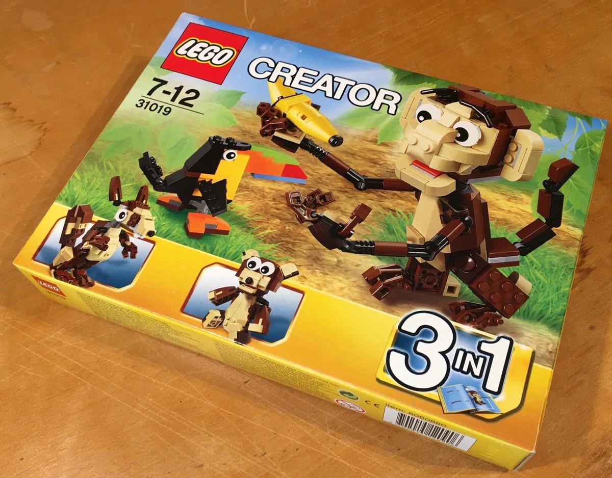 LEGO 31019 Creator Forest Animals 3 in 1 Monkey Toucan New Sealed