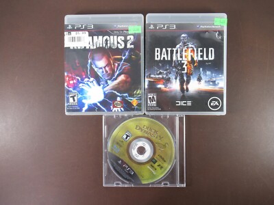 Lot of 3, PlayStation 3 Games, Infamous 2, Battlefield 3, Duck Dynasty, (R FD)