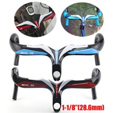 1-1/8" Carbon Bicycle Integrated Handlebar Racing Drop Handle Bars 400/420/440mm