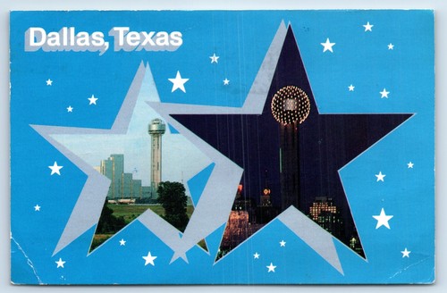 Postal de la Torre de Reunión en Dallas Texas - Imagen 1 de 2
