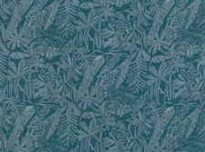 Mark Alexander Tropical Floral Botanical Print Fabric- Botani / Peacock 5.30 yds