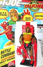 GI joe OVERKILL 1992 cobra bat leader vintage over kill complete card talking