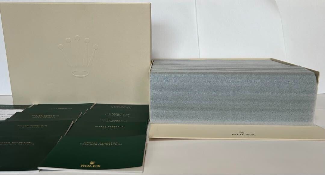 ROLEX Watch Box Case 39143.8064 XL Green Wave Leather ROLEX Watch Box Case 39143.8064 XL Green Wave Leather