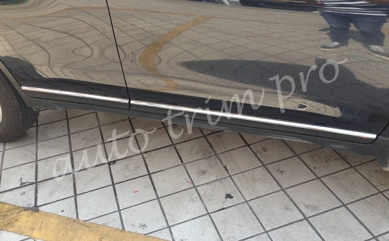 Cubierta de moldura de carrocería de puerta lateral cromada para Nissan X-Trail Rogue T32 2014-2018 Foto 3 de 4