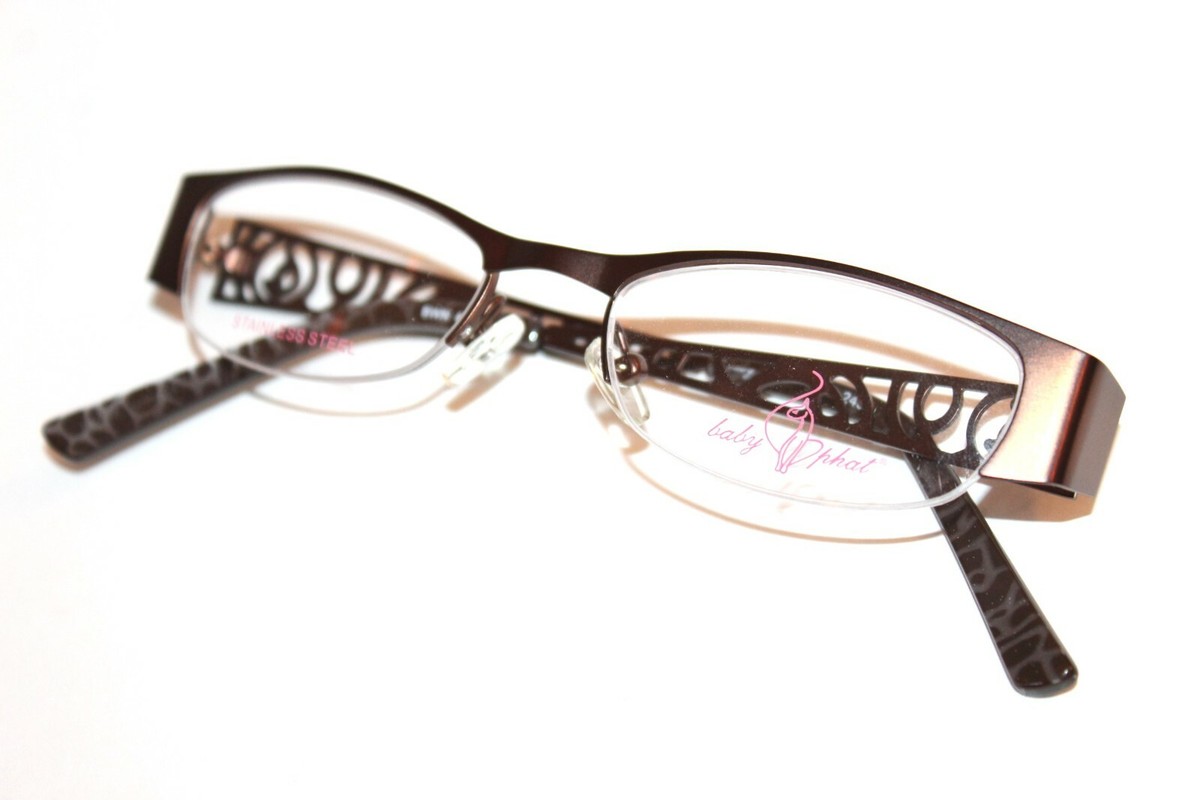 Occhiali Da Vista Baby Phat BP 245 BWN - Mezza Montatura Marrone, Donna 48-18-140