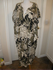 Women's Sleeveless Dress Simply Basic OSFM gray/black floral pattern (100)