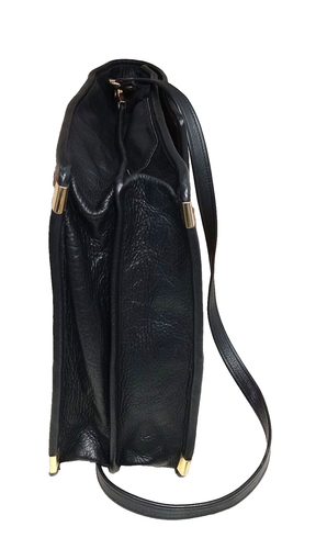 Hermosa BOLSA MENSAJERA DE CUERO ROCHE COCODRILO EN RELIEVE grande 16"D, en muy buena condición - Imagen 12 de 19