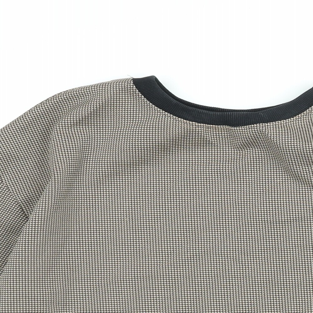 Zara Womens Black Check Polyester Basic Blouse Si… - image 3