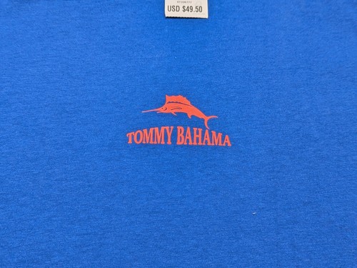 Tommy Bahama T-Shirt Mens XL TG Blue SS "Cask and You Shall Receive" Dog Logo - Picture 5 of 10