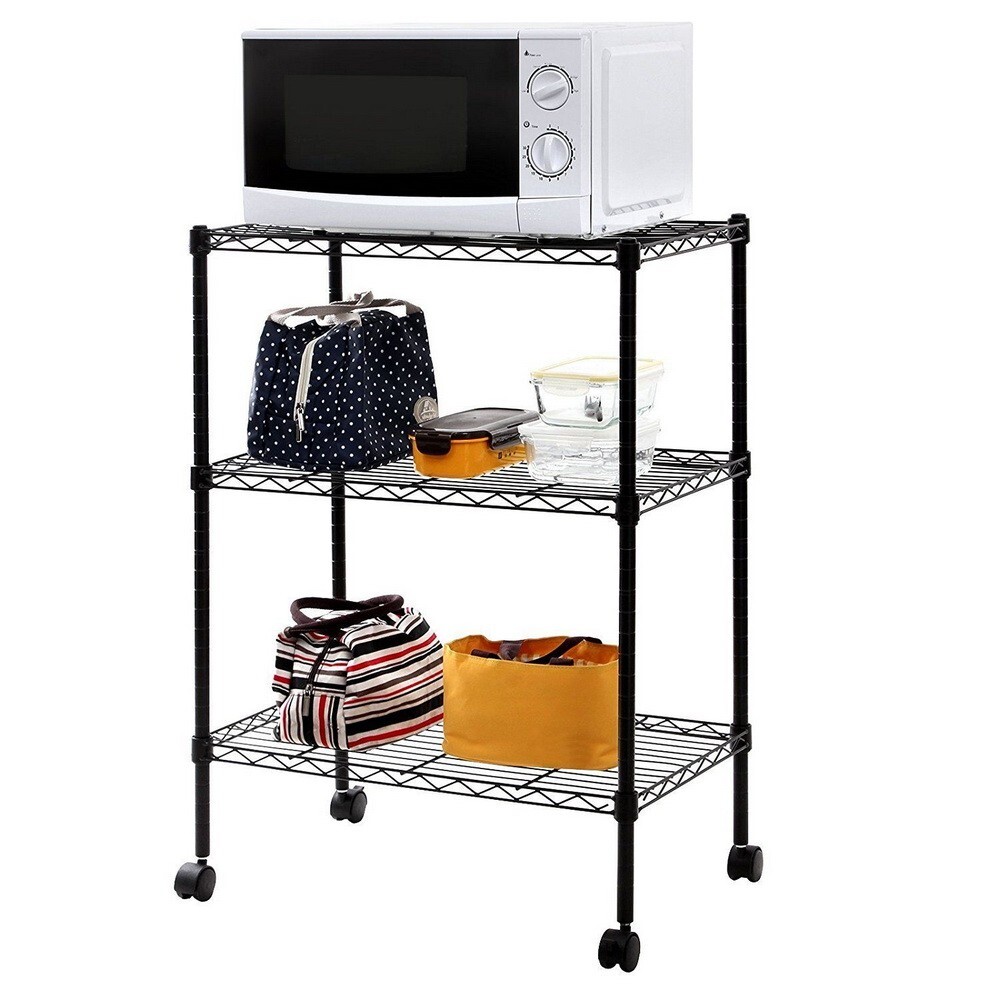 estantes para cocina cosina muebles almacenamiento de metal 3 niveles con ruedas