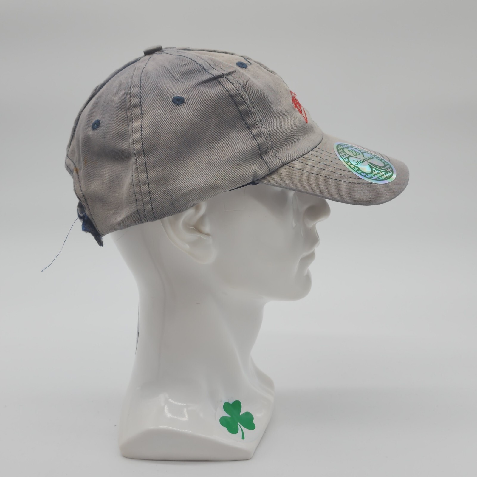 Budweiser Baseball Cap Hat Severe Distressed Adju… - image 7