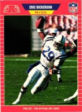 1989 PRO SET ERIC DICKERSON #455 CARD $0.99 VALUE BOX