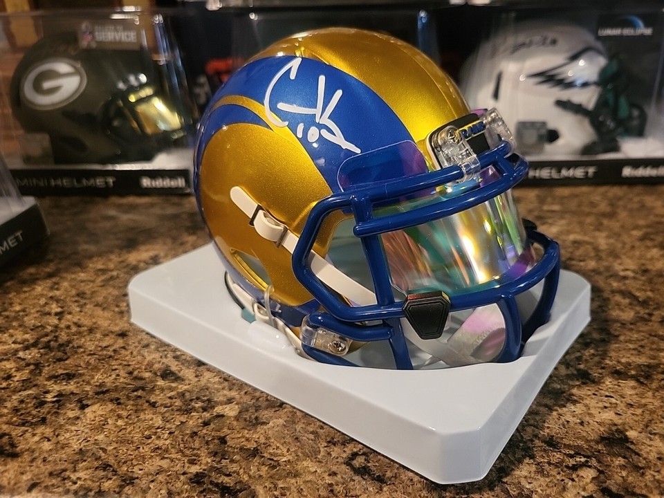 COOPER KUPP Signed AUTO SPEED MINI HELMET Los Angeles Rams FANATICS COA