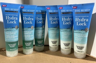 Marc Anthony Maximum Moisture Hydra Lock Shampoo & Conditioner, 8.4 Oz Lot Of 6