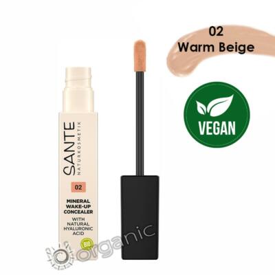 Sante Organic Natural Vegan Mineral Wake-Up Concealer 02 Warm Beige 8ml