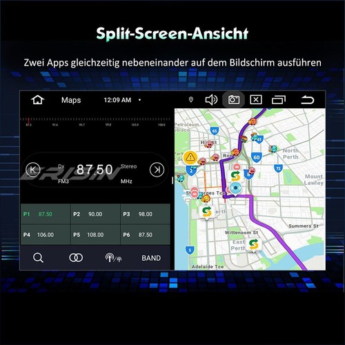 DAB+Android 14 Autoradio GPS CarPlay Mercedes C/CLK/G Klasse W203 W209 W639 W463 - Bild 10 von 21