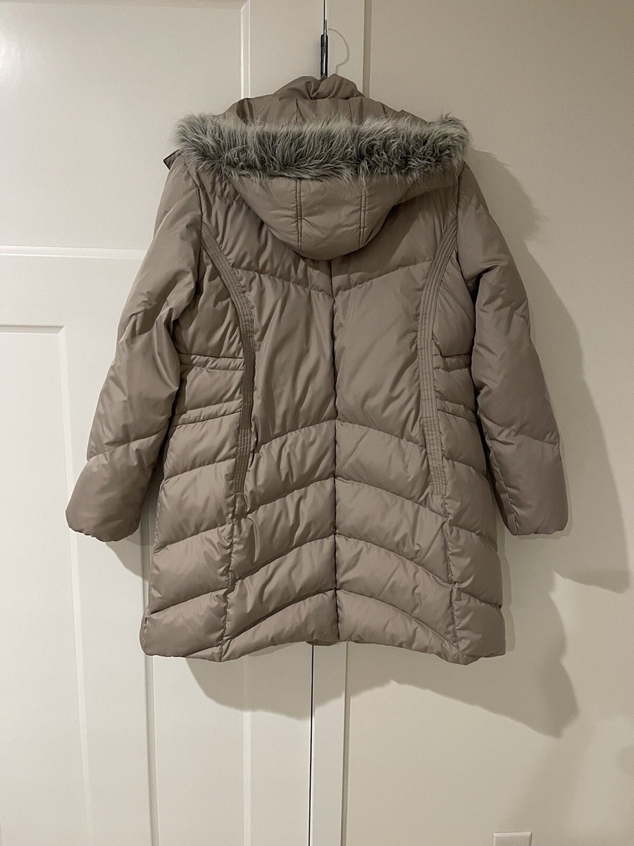 Mackintosh New England Coat Size XL Down Feather Puffer Raccoon