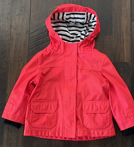 Hooded Rain Jacket Coat Pink Fall 