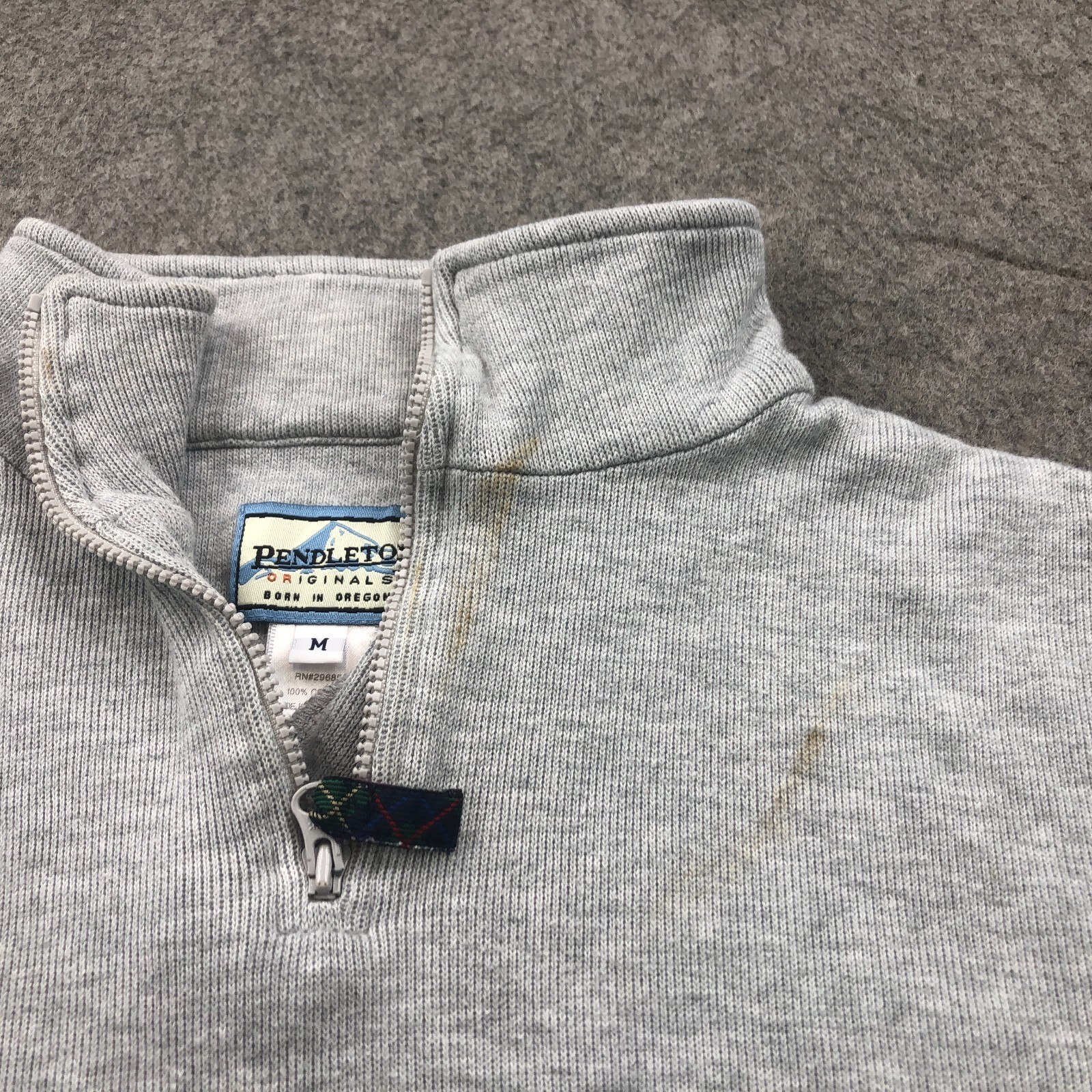 Pendleton Sweater Womens Medium Gray Half Zip Pul… - image 4