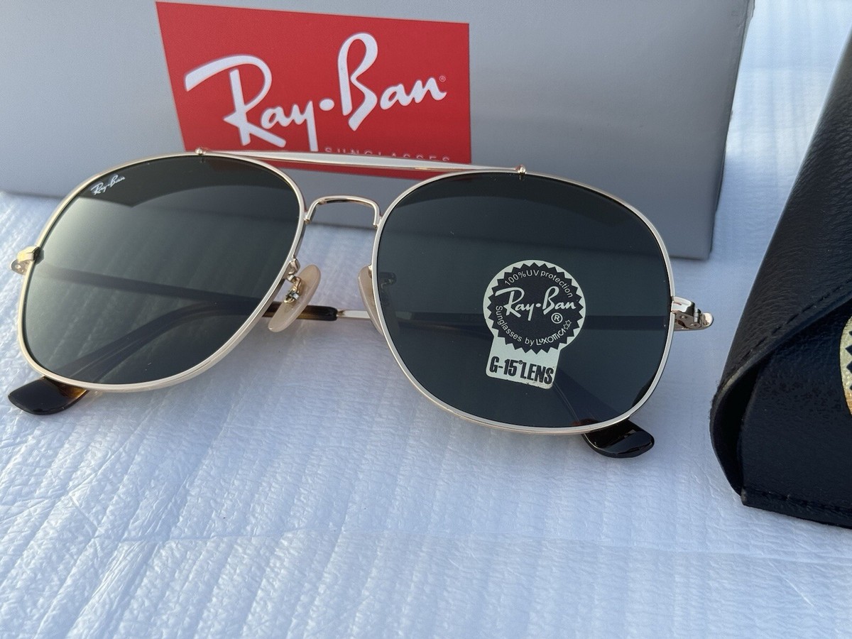 Ray-Ban RB3561 001 GENERAL Sunglasses Arista / G-15 Green Classic