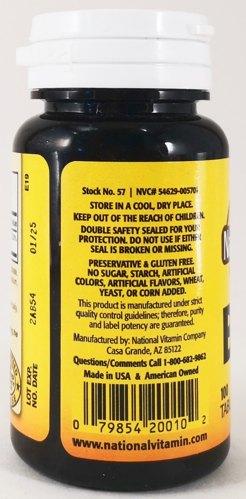 Nature's Blend Vitamin B1 Supplement 100mg 100 Tablets(pack of 2) EXP
