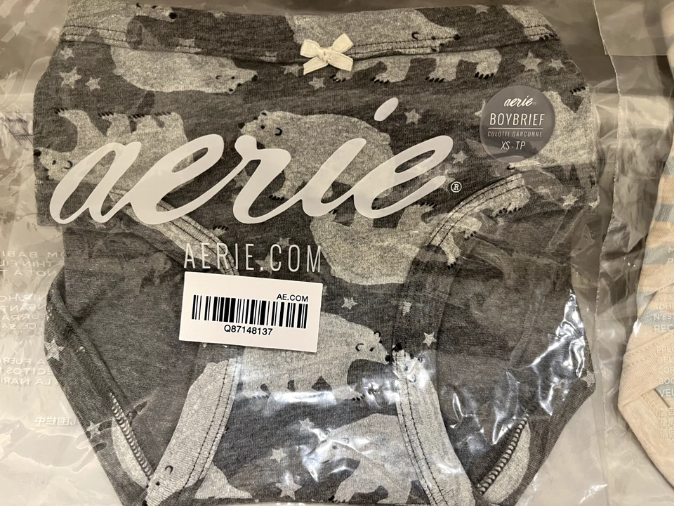 NEW Aerie 5pc Boyshort Panties- Stripes and Stars- Women’s Size XS - Image 2 of 4