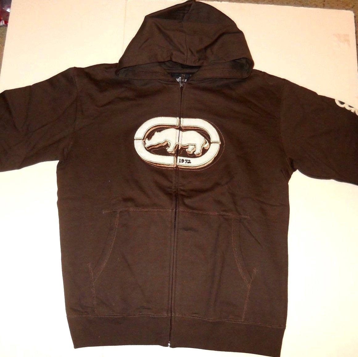 ECKO UNLTD FRONT ZIPPED HOODED SWEATSHIRT BOYS SIZE X-LARGE