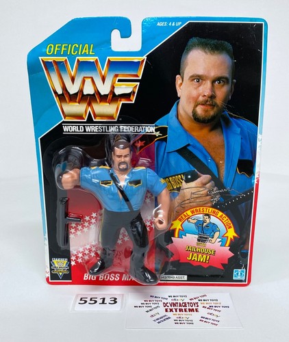 WWF wwe Vintage Hasbro Wrestler Big Boss Man Hasbr...