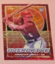 JONATHAN INDIA RC 2021 CHRONICLES OVERDRIVE PURPLE VELOCITY PRIZM #24 CINCINNATI