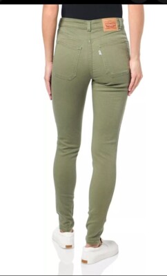 Levi's Women's 721 Utility High Rise Skinny Jeans Deep Lichen