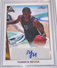 RARE YANNICK NZOSA GOLD ROOKIE AUTO 2022 LEAF MEMORIES BASKETBALL WIZARDS