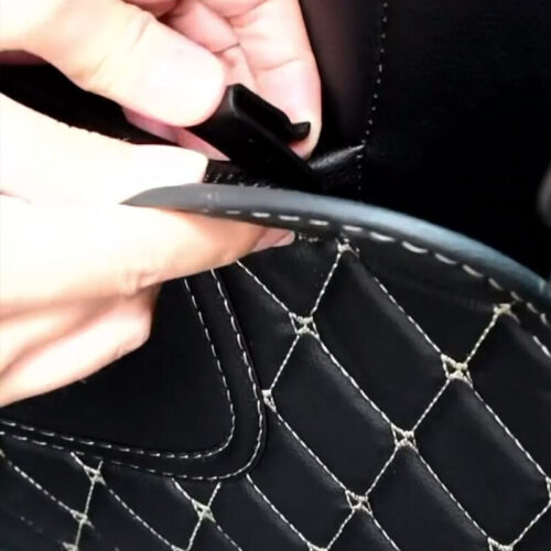 Car Accessories Seat Back Anti-Kick Pad Mat Half-size PU Leather Protector Cover - Picture 5 of 12