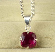 Natural Padparadscha Pink Sapphire 10.45 Ct Cushion Gemstone Certified Pendant