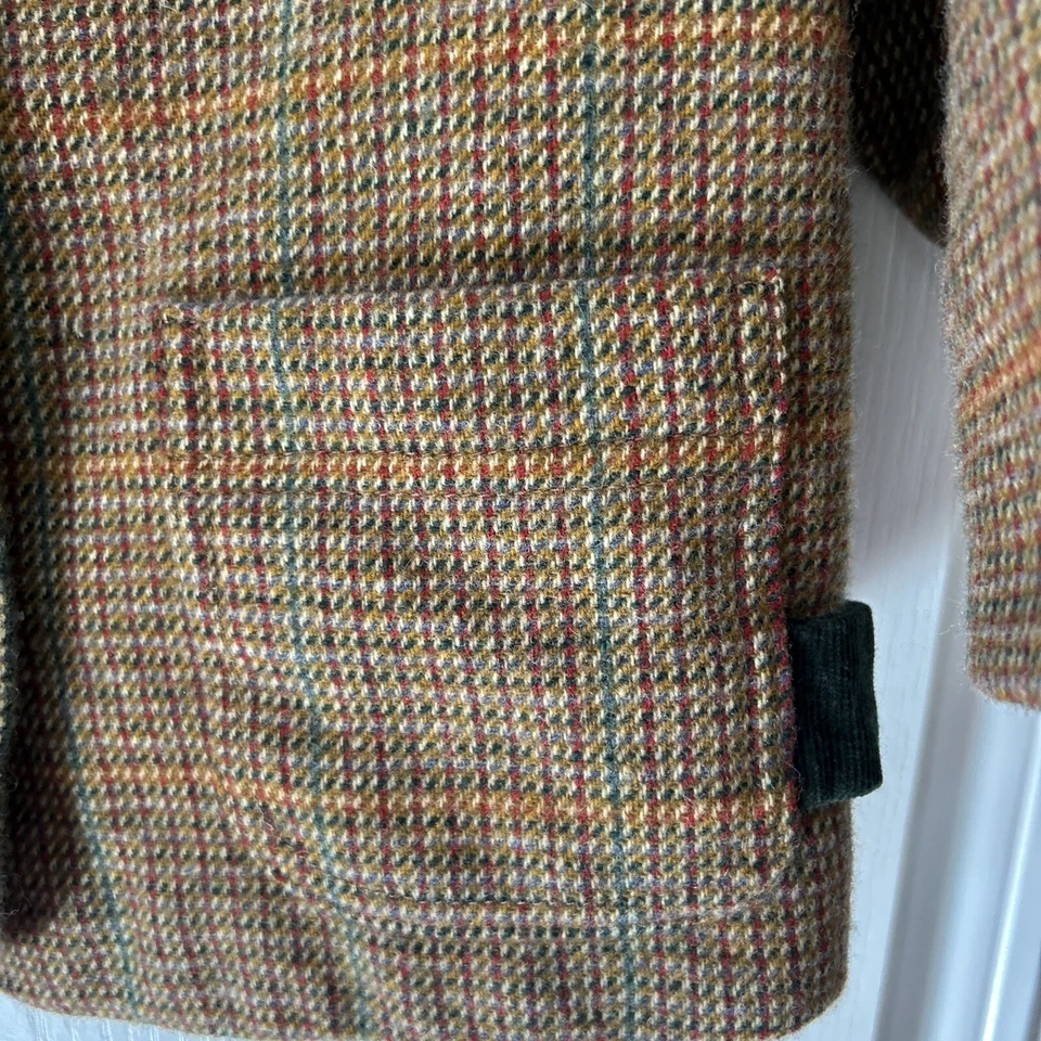 Laura Ashley Niños Talla 3 De Colección Marrón Corderos Lana Tweed Verde Pana Cuello Usado en Excelente Condición Foto 3 de 4