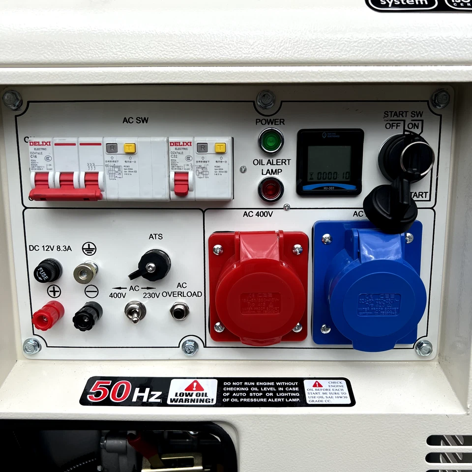 DG8500 Stromerzeuger 6,5 kw 6500 Watt Stromaggregat E-Start AVR 230V oder 400V - Bild 3 von 4