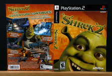 SHREK 2 - COVER INSERT ONLY NO GAME Sony Playstation 2 