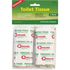 Coghlan's Toilet Tissue (2 Rolls), Coreless Biodegradable Paper, Camping TP