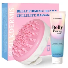 Belly Firming Cream with Anti-Cellulite Massager: Skin Tightening Cream