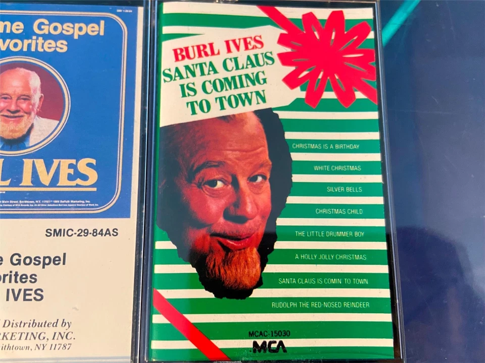 Burl Ives Lot of 2 Vintage Cassette Tapes Gospel Favorites Santa Claus Coming — 第 4/4 张图片