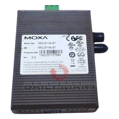 New In Box MOXA IMC-21-M-ST Ethernet to Fiber Media Converter