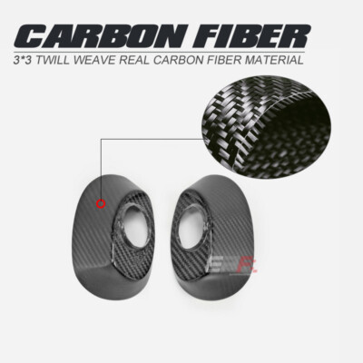 For R35 GTR OE Dry Carbon Fiber Side Mirror Base Stand Pair Tuning Trim