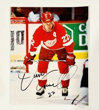Dino Ciccarelli Autograph 8 X 10 Photo Detroit Red Wings NHL Hockey