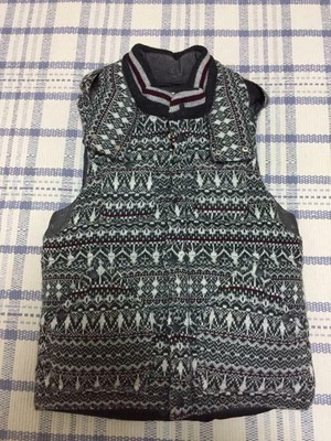 White Mountaineering WIND STOPPER Knit Down Vest Size 1 authentic 