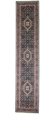 Thick Pile Indo-Bidjar Oriental Runner Rug Floral Hallway Decor Carpet 3X12 ft