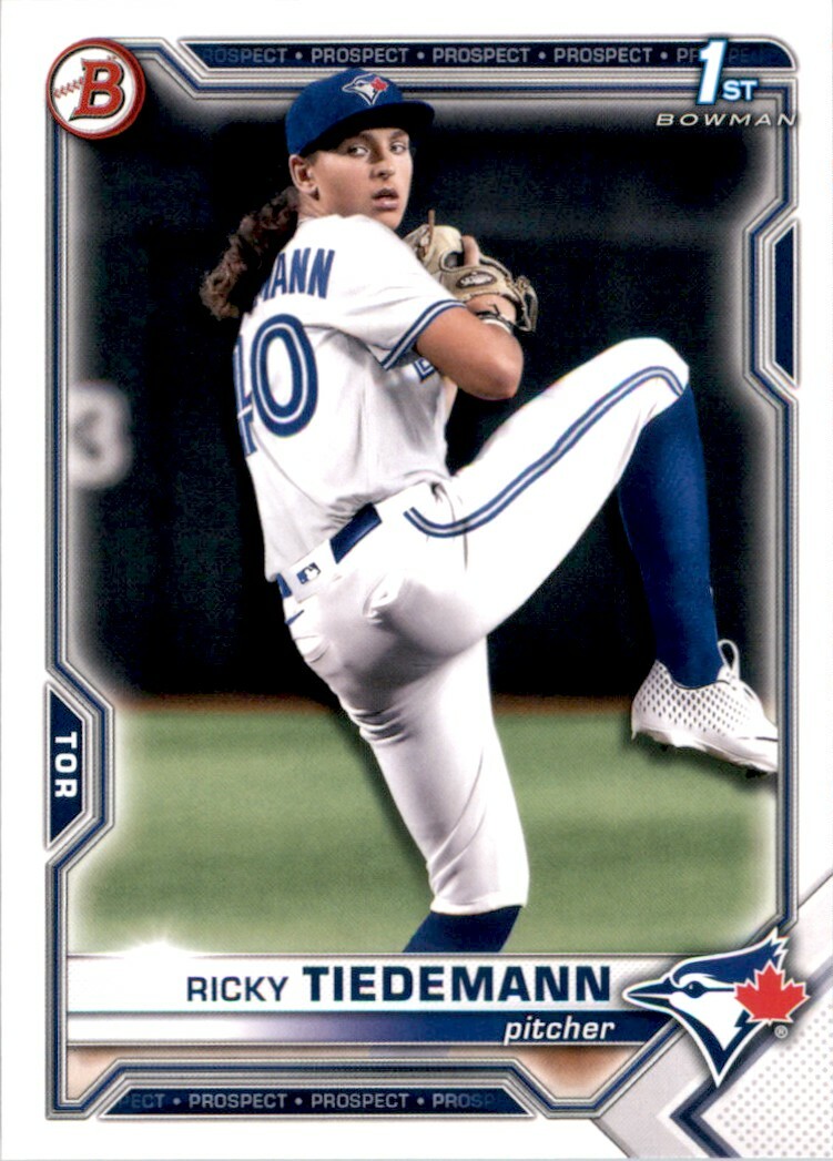 2021 Bowman Draft #BD-89 Ricky Tiedemann 1st Bowman