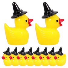  10pcs Duck Home Decor Statue Wizard Hat Duck Charms Home Micro Landscape
